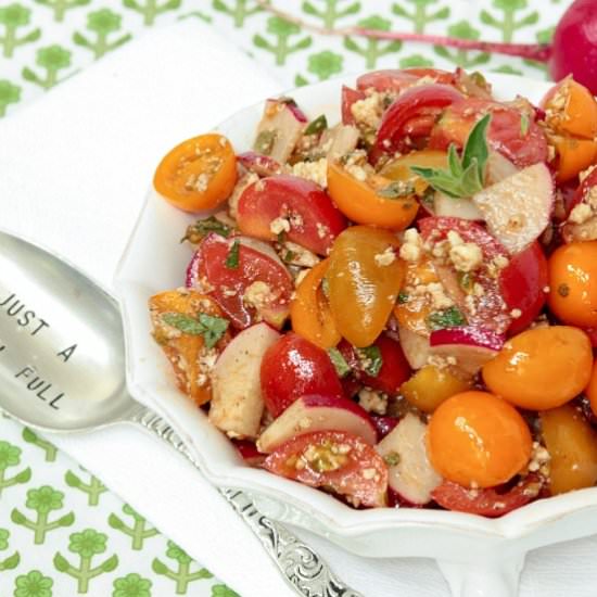 Radish Caprese Salad