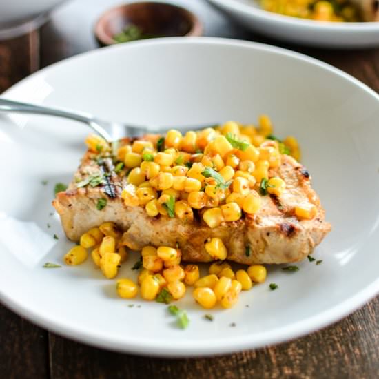 Grilled Buttermilk Pork Chops