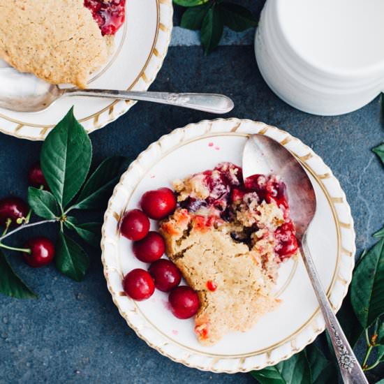Sour Cherry Spoon Cake