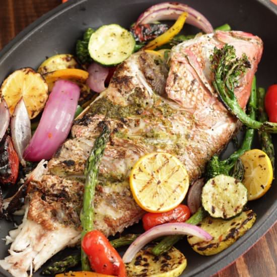 Grilled Red Snapper