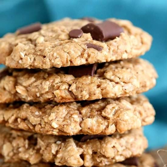 Oatmeal Walnut Chocolate Cookies
