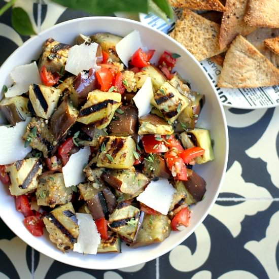 Grilled Eggplant Salad