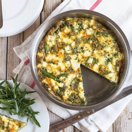 Asparagus & Goats Cheese Frittata