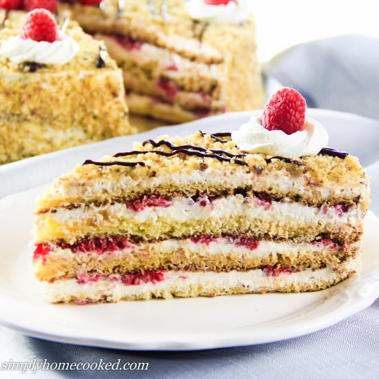 Layered Raspberry Cake