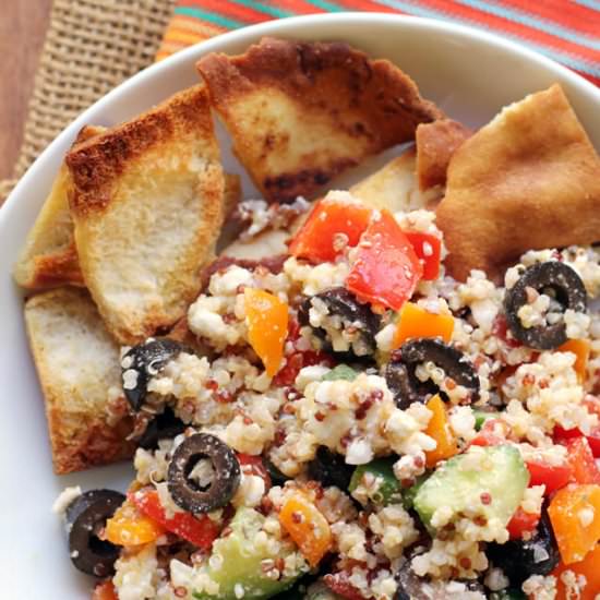 Greek super grains salad