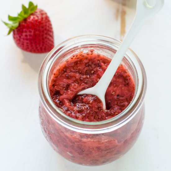 3 Ingredient Strawberry Chia Jam