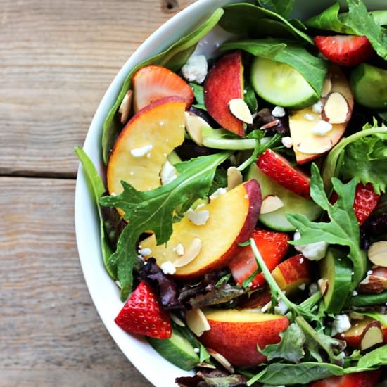 Strawberry Peach Salad