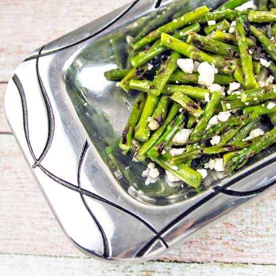 Grilled Asparagus Feta Salad