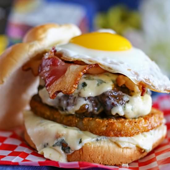 Blue Cheese Breakfast Burger