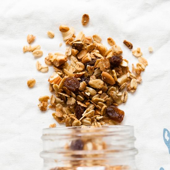 Cardamom and Nutmeg Spiced Granola