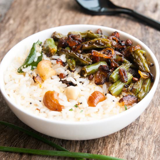 Coconut Rice with Green Beans