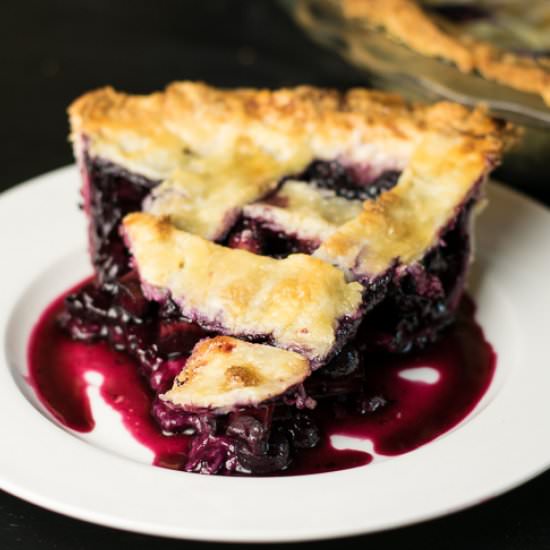 Blueberry Rhubarb Pie