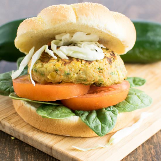 Chickpeas Zucchini Burger