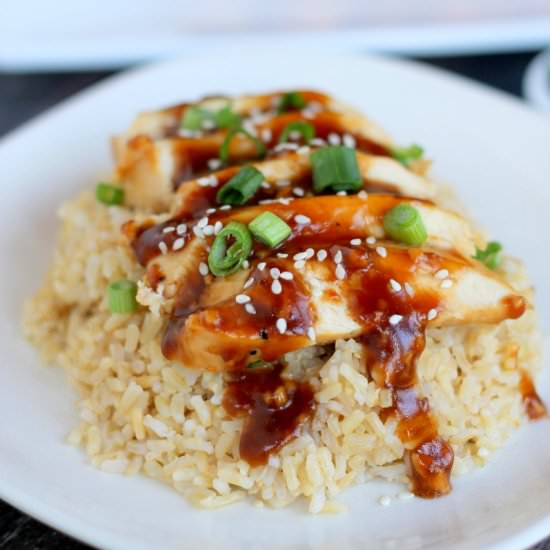 One Skillet Healthy Orange Chicken