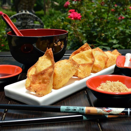 Homemade Crab Rangoon