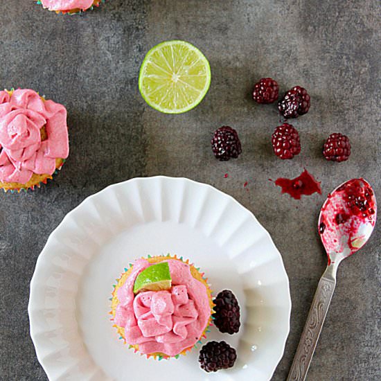 Blackberry Lime Cupcakes