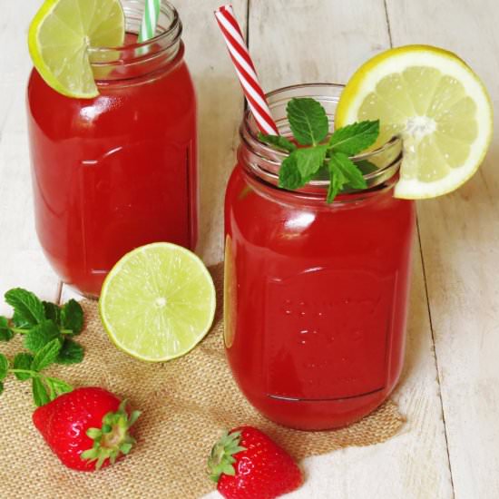 Strawberry Rhubarb Lemonade