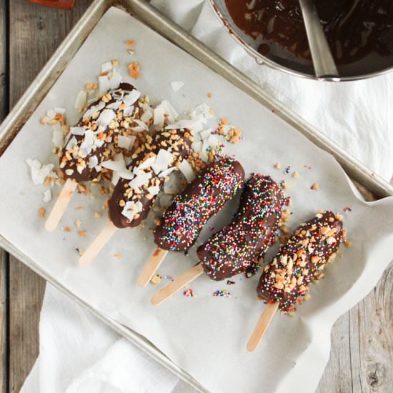 Monkey Tails Frozen Banana Dessert