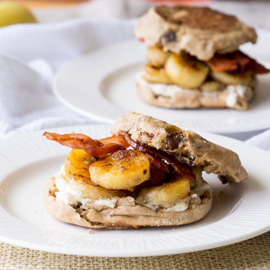 Fried Banana and Bacon Sandwich
