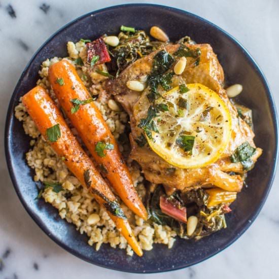 Braised Lemon Paprika Chicken