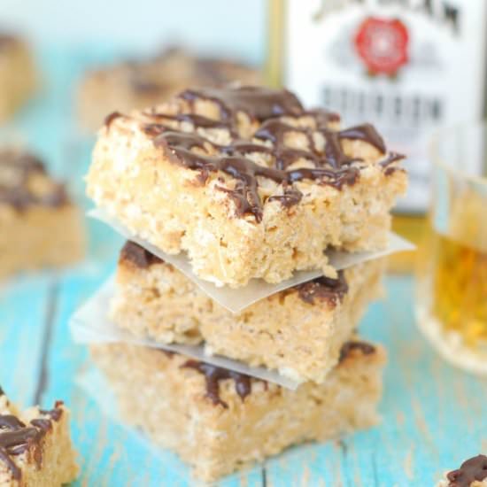 Biscoff Bourbon Rice Krispie Treats