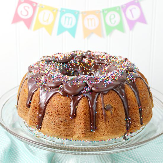 Melted Ice Cream Bundt Cake