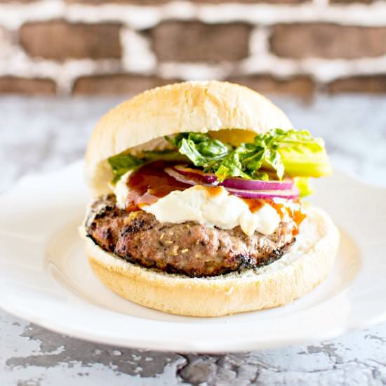 Turkey Burgers with Goat Cheese