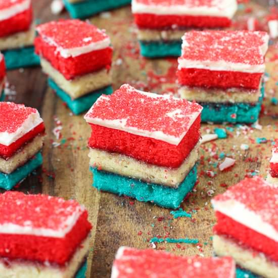 Patriotic Rainbow Cookies