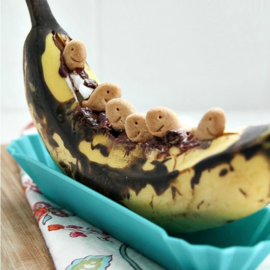 Grilled Banana Boat S’mores