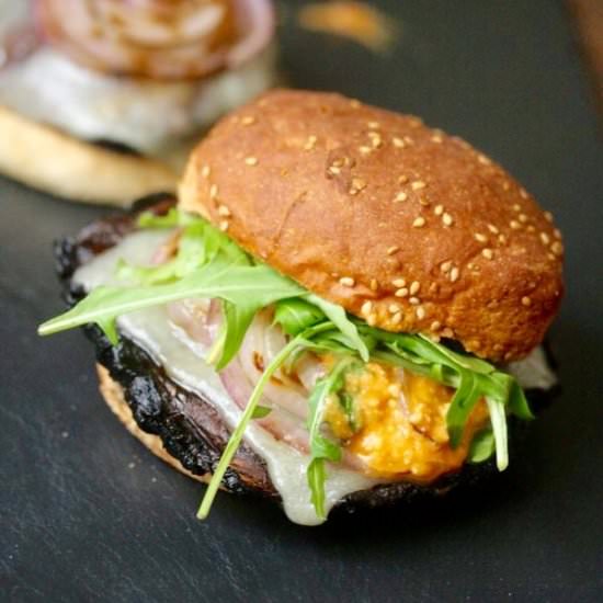 Grilled Portobello Mushroom Burgers