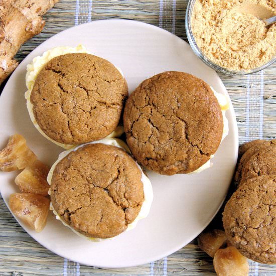 Triple Ginger Ice Cream Sandwich