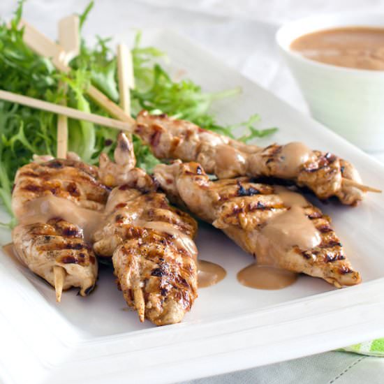 Thai Chicken Satay & Peanut Sauce