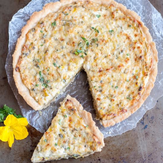Leeks and Goat Cheese Tart