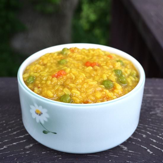Roasted Moog Dal with Vegetables