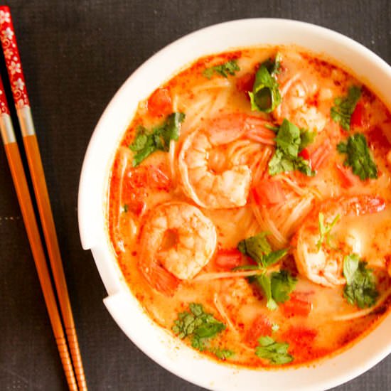 Tom Yum Soup with Shrimps