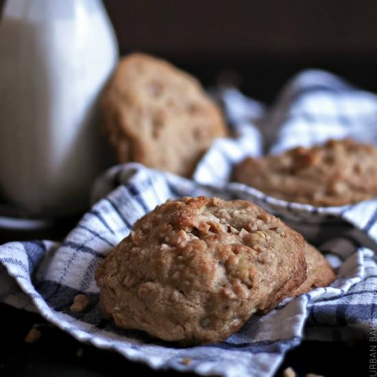 Brown Butter Toffee Walnut Cookies