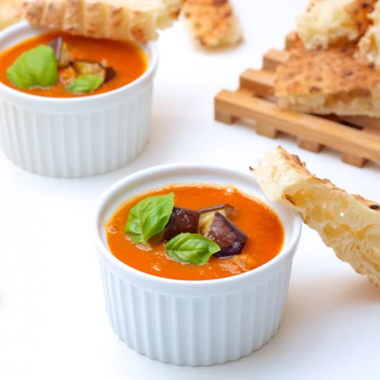 Eggplant and Tomato Soup