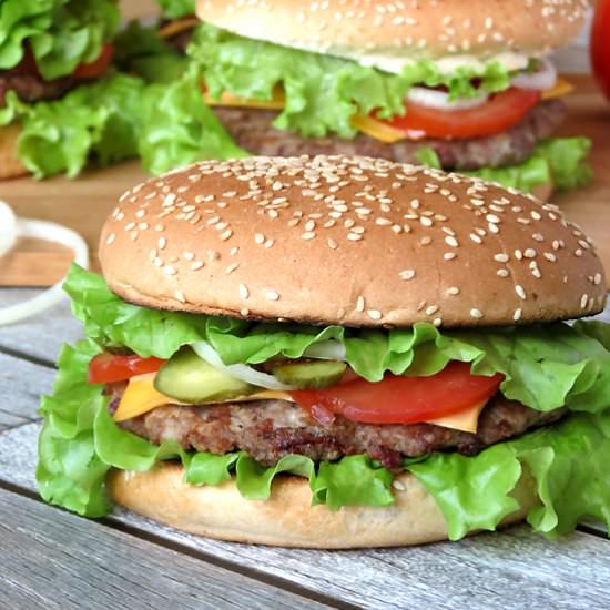 Pork Burgers With BBQ Sauce