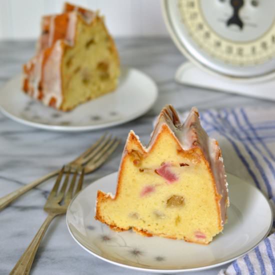 Rhubarb Pound Cake Bundt