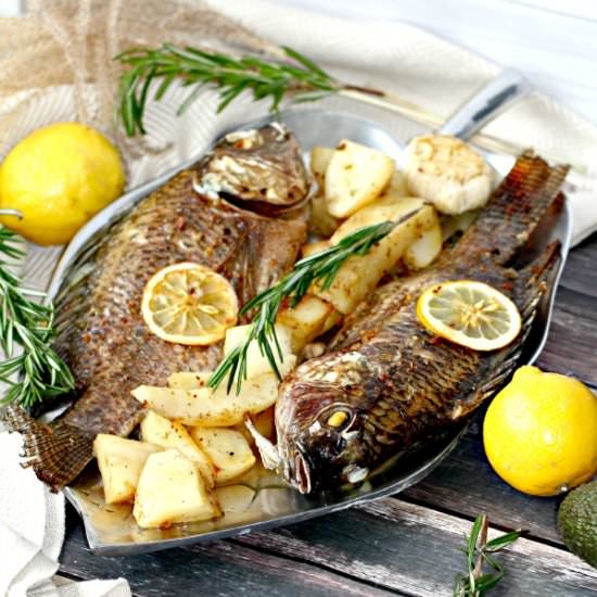 One Pan Dinner – Fish and Potatoes