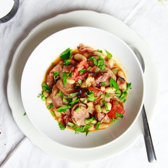 Chicken Sausage White Beans Stew
