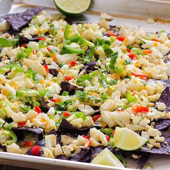 Cauliflower Purple Corn Nachos