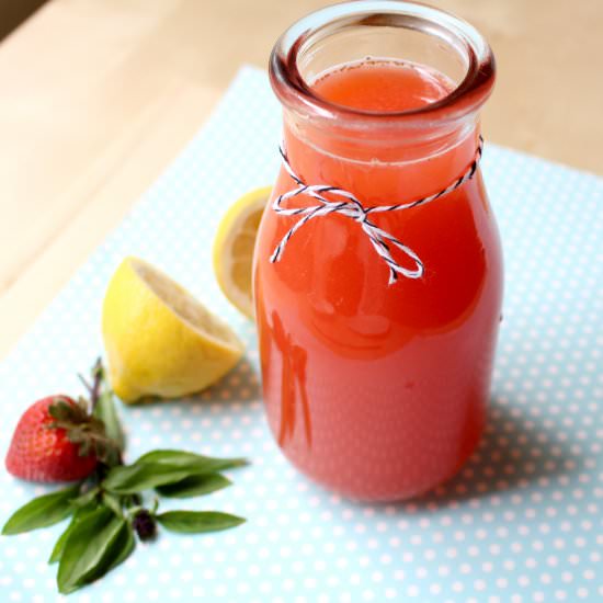 Strawberry Basil Lemonade