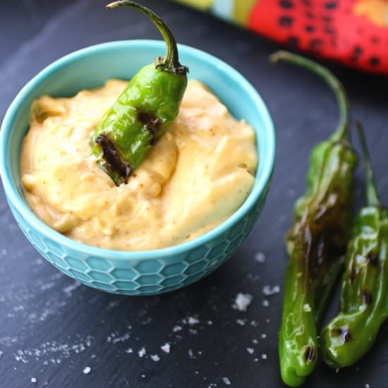 Shishito Peppers with Smoky Aioli