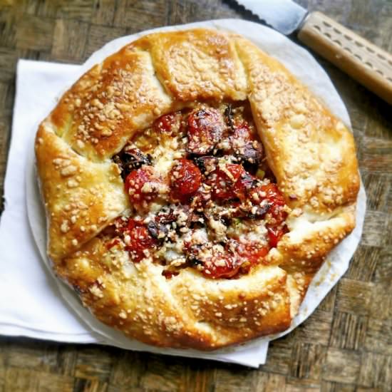 Tomato Mushroom Galette