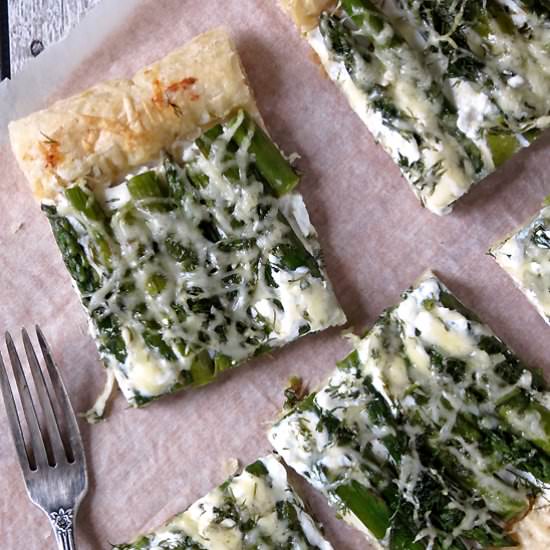 Asparagus Tart With Goat Cheese