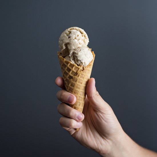 Spiced banana nut ice cream