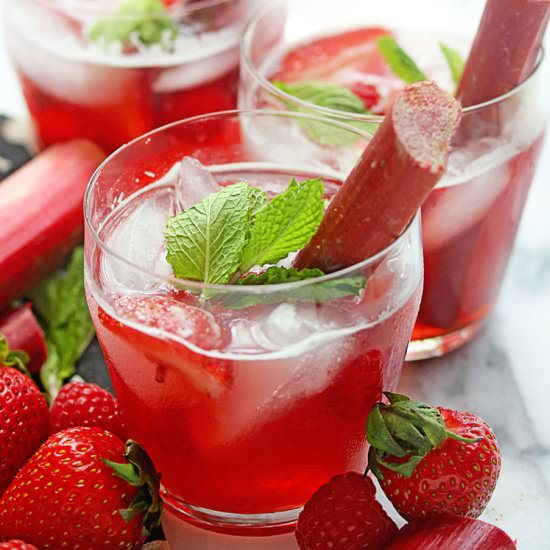Berry Rhubarb Punch