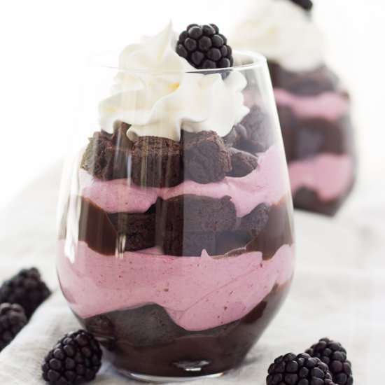 Chocolate Blackberry Cheesecake
