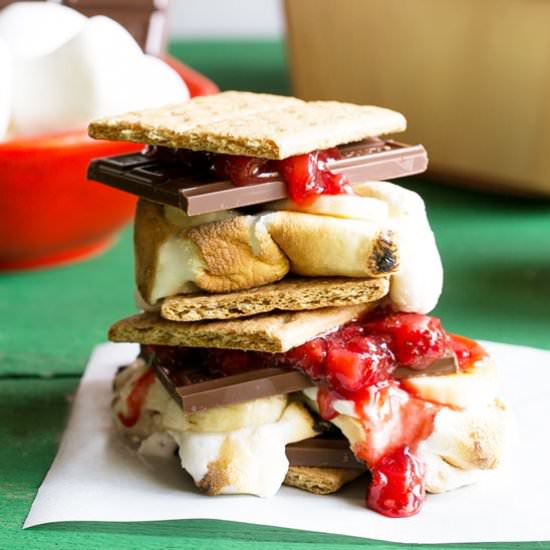 Strawberry Banana S’mores